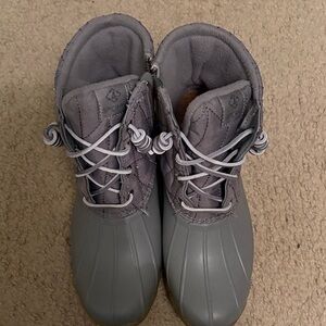 Sperry Charcoal Lace-Up Boots
